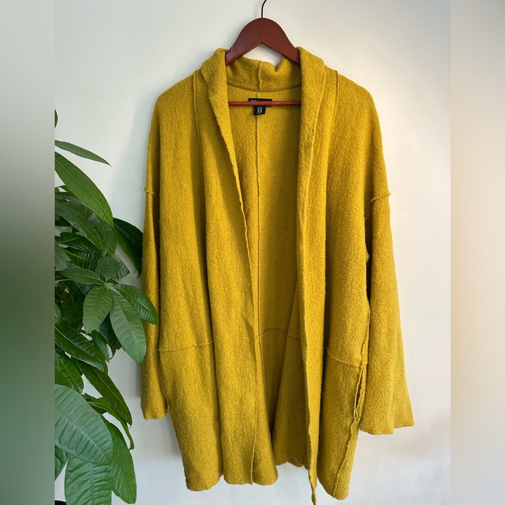 JNY Yellow Women's Jacket Coat Wool